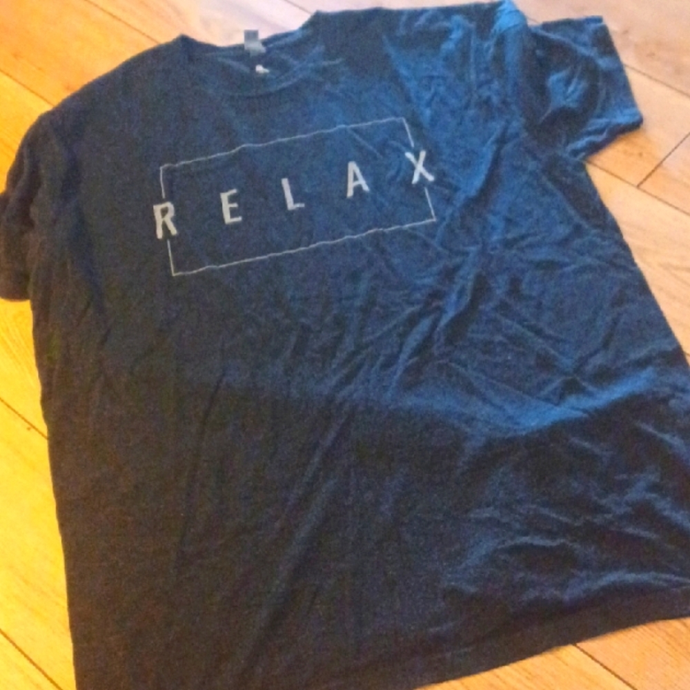 Lucky OWL Brand Mens Relax Graphic Tee Black SS GUC XL